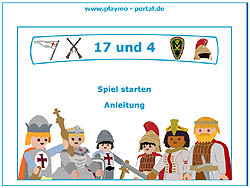 Playmobil 17 und 4 Kartenspiel